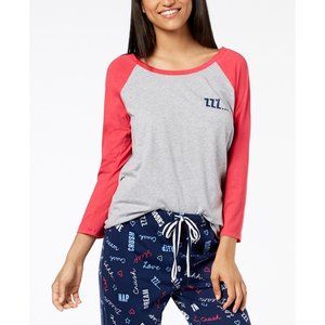 Jenni Raglan-Sleeve Graphic Pajama Top